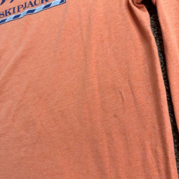 Southern Tide Shirt Mens Extra Large Peach Orange Coral Blue The Skipjack - Picture 4 of 13